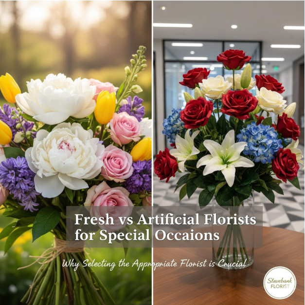 Fresh vs Artificial Florists for Special Occasions: Why Selecting the Appropriate Florist is Crucial