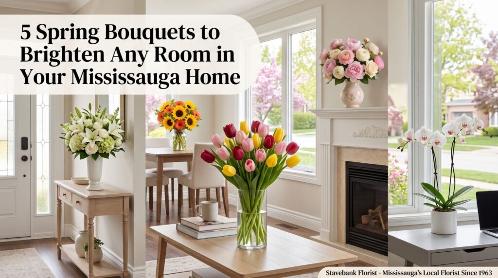 5 Spring Bouquets to Brighten Any Room in Your Mississauga Home